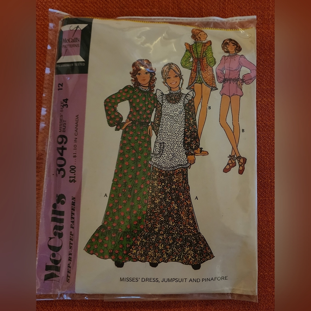 McCall's Vintage Sample Pattern Misses Butcher Apron All Sizes & #3533 CHARITY - Picture 8 of 9